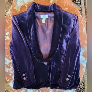 Loft Ann Taylor Velvet Violet Blazer